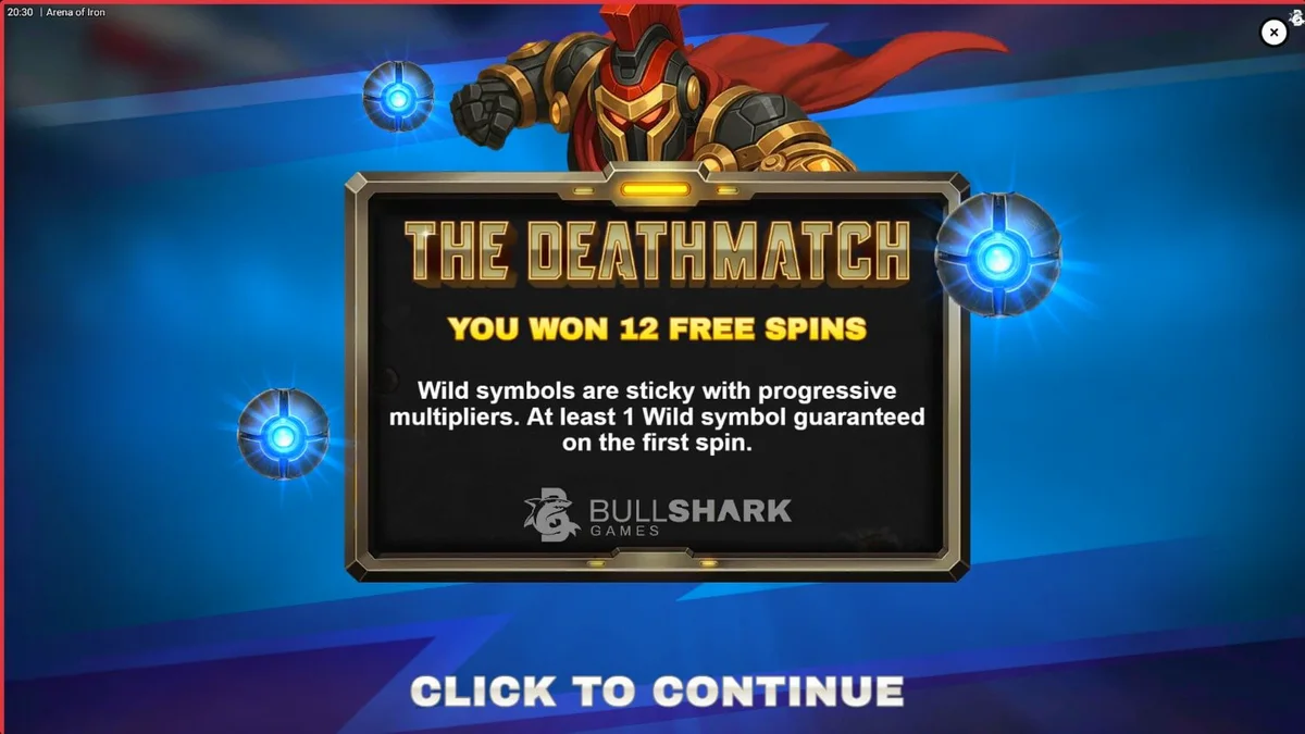 Arena of Iron slot dengan tema gladiator robot futuristik
