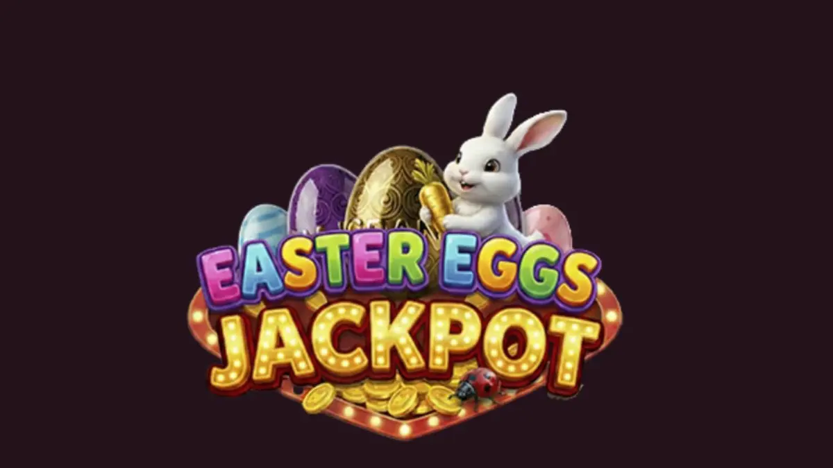 Tampilan visual slot Easter Eggs Jackpot dengan tema musim semi yang ceria